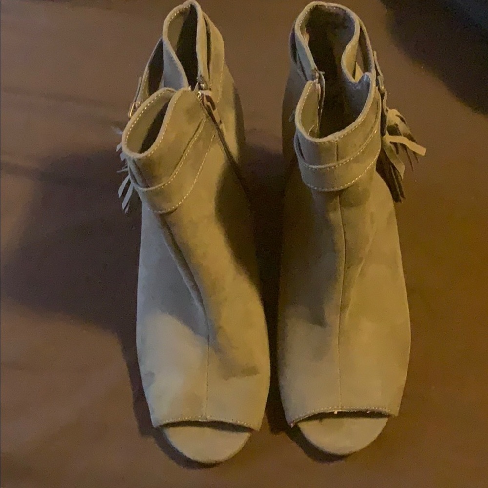 Olive Green bootie